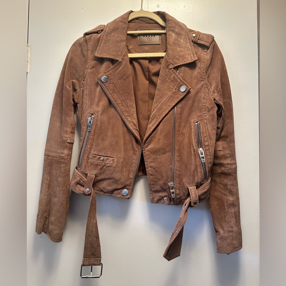 Blank NYC Suede Moto jacket size small